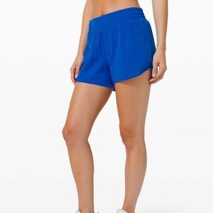 BLUE LULULEMON HOTTY HOT SHORTS